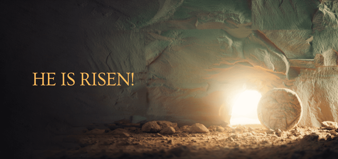 Easter He is Risen Empty Tomb Victorious King