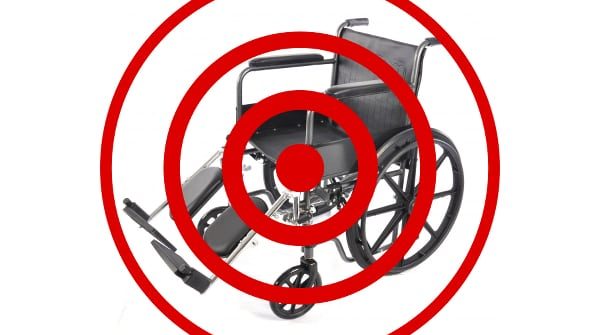 Do you see the visibly disabled only as target practice? Are they only potential notches in your healing belt? Or do you see the person in the wheelchair as someone who deserves to be respected?